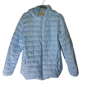 Thereabouts Puffer Jacket Coat Girls XL 18 - 20 Husky Blue Winter Fall Ski Snow